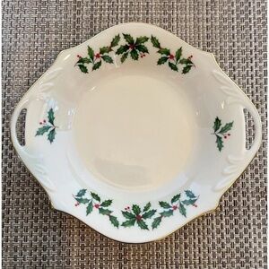 Lenox Holiday Holly Accent Bowl
